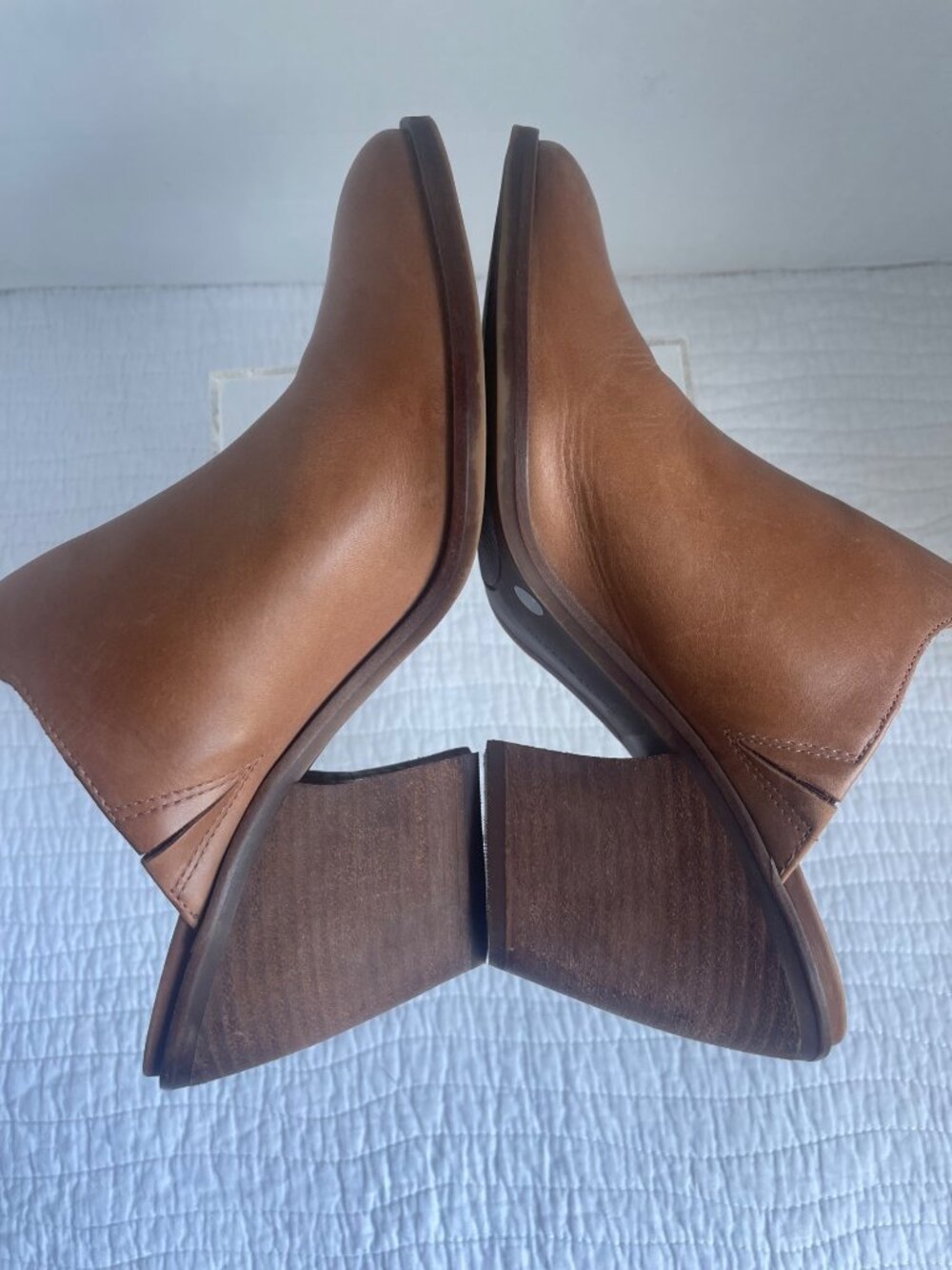 Lucky Brand Lullin Womens Tan Leather Casual Mules Size 9.5M Western Festival - Picture 4 of 11